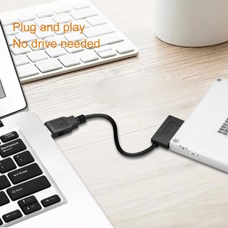 kisshave mini cable convertidor portátil usb 2.0 de alta velocidad para 6p+7p sata notebook unidad óptica de segunda generación