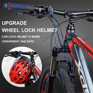 West BIKING casco de bicicleta bloqueo de bicicleta antirrobo colgante motocicleta eléctrica MTB casco de bicicleta bloqueo Mini con dos llaves (1)