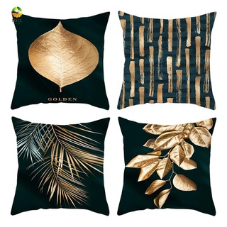 funda de almohada geométrica dorada de 45 x 45 cm para silla, sofá decorativo (1)