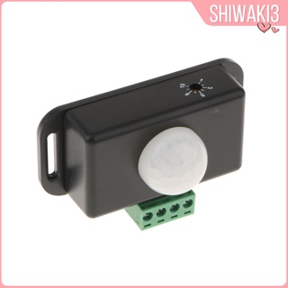 [Shiwaki3] Detector de movimiento PIR interruptor de Sensor de ocupación, tiempo de retraso DC12-24V negro (2)