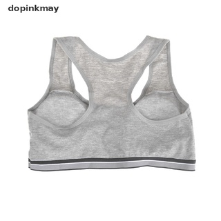 dopinkmay adolescentes niñas sujetador deportivo pubertad gimnasio ropa interior inalámbrica con almohadilla de pecho algodón cl (8)