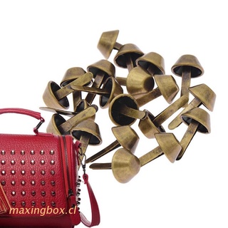 MAXIN 10pcs Metal Feet Rivets Studs Pierced for DIY Purse Handbag Leather Crafts Punk Diy Jewelry Making Bag Accessories