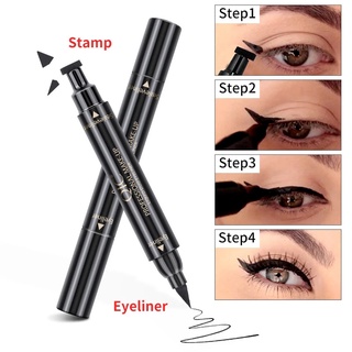 2 In1 Eyeliner Stamp Liquid Eyeliner Pencil Makeup Stamps Seal Pen Stamp Eye Liner Pencil Waterproof Quick Dry