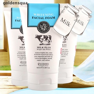 [goldensqua] limpiador de espuma de aminoácidos ácido hialurónico lavado facial para combinación de piel [goldensqua]