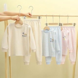 Los niños de color de algodón ropa interior conjunto de niño bebé medio y grande de los niños de otoño ropa de otoño pantalones de bebé pijamas de las mujeres ropa de hogar pijamas