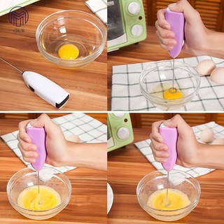 sjmw moda bebidas espumador de leche espumador batidor mezclador agitador huevo batidor eléctrico Mini mango herramientas de cocina (7)