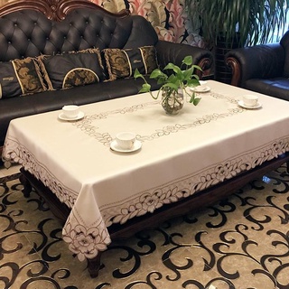 Europeo hueco mesa de té mantel de tela arte Pastoral Rectangular mesa de comedor sala de estar mesa redonda mantel cuadrado mesa de comedor mantel