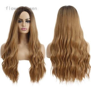 Peluca de pelo sintético parte de encaje frontal para mujeres peluca Natural ondulado cabello rizado pelucas