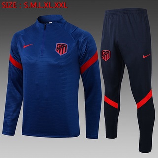 2021 / 22 Atletico Madrid Blue Medium Zip Training Dress,
