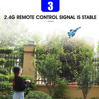 2.4G Camuflaje Azul/Gris EPP Espuma Control Remoto Avión RC Juguete Carga (6)