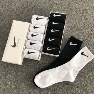 Nike/5 pares calcetines deportivos con logo Nike/calcetines cortos/Nike