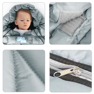 [KESOTO1] Saco de dormir para cochecito de invierno bebé bebé Universal cálido impermeable (5)