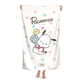 Sanrio Pochacco - toallas de microfibra Unisex, toallas de baño, toallas de playa impresas, 130 x 80 cm (52 x 32 pulgadas)