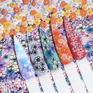 rebecka diseño mixto arte de uñas diy transferencia pegatinas de uñas 3d manicura decoración estrellada floral adhesivo de uñas (4)