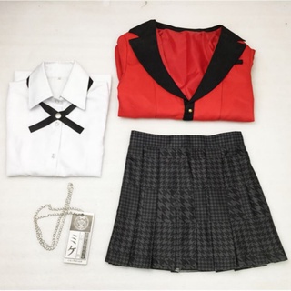Anime Kakegurui Cosplay Jabami Yumeko disfraces niñas escolares uniforme