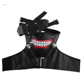 Chua 3D Ghoul Kaneki Ken - máscara de Cosplay con parche para ojos, disfraces de Halloween