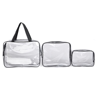 Gran tamaño transparente bolsa de cosméticos de las mujeres de viaje maquillaje bolsas de tocador