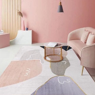 sala de estar alfombra nórdica luz de lujo sofá y mesa de té moderna minimalista dormitorio mesita de noche casa gran área piso alfombra lavable (4)