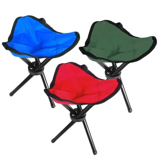 Taburete plegable trípode asiento triángulo silla al aire libre Camping Picnic Slacker (4)
