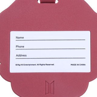 MILKBOLLL Fashion Luggage Tag Silicone Suitcase Label Card Holder BTS Travel Accessories Baggage Holder BT21 Boarding ID (4)