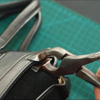 Alicates de metal curvado para la nariz recta alicates de nariz herramientas de mano DIY herramientas de cuero
