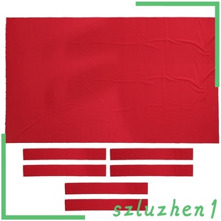 [Hi-tech] Mesa de billar fieltro 9\'\ '\' mesa de billar paño de tela de tela de alto rendimiento rojo (5)