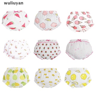 [wuliuyan] 3 piezas/lote bebé ropa interior de algodón bragas niñas lindo calzoncillos verano pantalones cortos [wuliuyan]
