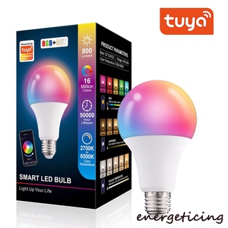 Tuya Smart Led Bombilla Luz 10W Bluetooth-compatible Lámpara E27 RGBW Cambio De Color Lampada RGB + CCT Decoración Hogar AC85-265V Energizante