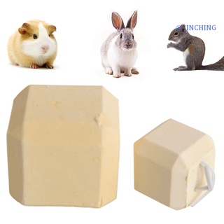 [Jinching] mascota hámster rata conejo molienda piedra Mineral masticar no tóxico cubo de calcio juguete