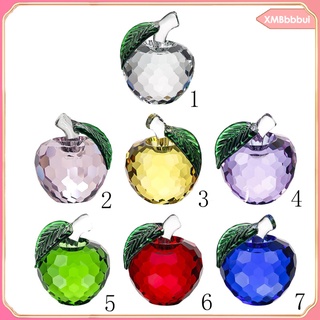 [xmbbbbui] White Handcrafted Crystal Apples Paperweight Valentine\\\'s Day Gift (7)
