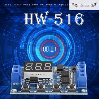 Yobusad HW-516 DC 12V 24V LED retardo de tiempo relé gatillo ciclo temporizador interruptor módulo /KT (1)