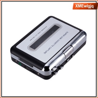 USB Cassette To MP3 Converter, Portable Cassette Audio Music Player Tape-to-MP3 Converter With Headsets
