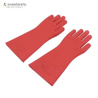 Insulated 12kv High Voltage Electrical Insulating Gloves For Electricians