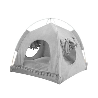 Jan Portátil Plegable Gato Perro Tienda Casa Transpirable Impresión Mascota Teepee Cueva Cama Perrera (3)