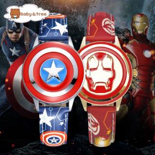 Spiderman/Iron hombre/capitán américa/Avengers/nuevos niños relojes regalo de niños día de los niños regalo de cumpleaños (3)