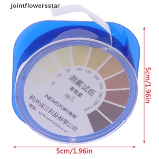 Jscl 1Roll Chlorine Test Paper Strips Range 10-2000mg/lppm Color Chart Cleaning Water Star (9)