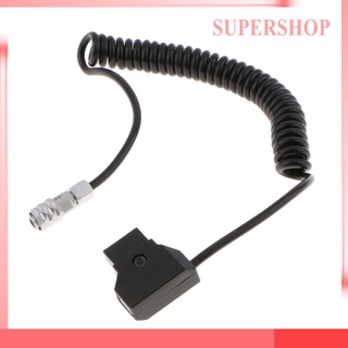 [Supershop] Cable de alimentación enrollado BMPCC 4K a D-tap para Blackmagic Pocket cámara de cine 4K oro montaje en V batería Weipu 2 pines