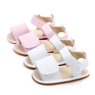 [xhsa]-sandalias de goma suave antideslizante para bebés/niñas/zapatos planos para caminar prewalker