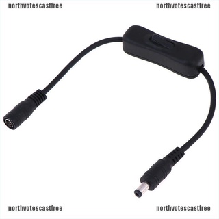 Nobr LED tiras en línea interruptor de encendido/apagado 2.1 mm/5.5 mm Cable Jack para Arduino TOM