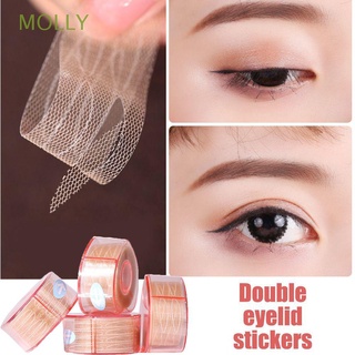 molly magic eyelid lifting cinta a prueba de sudor ultra invisible párpado pegatina belleza ojos grandes impermeable maquillaje herramienta natural fibra de encaje doble