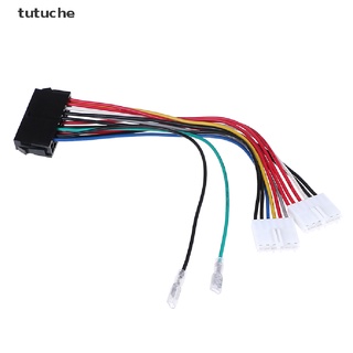 tutuche 20p atx a 2 puertos 6pin at psu convertidor cable de alimentación para ordenador 286 386 486 586 cl
