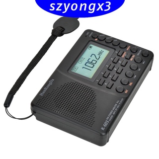 [HeatWave] Bluetooth Digital Radio AM FM SW USB 1000mAh REC grabadora regalos para Senior (4)