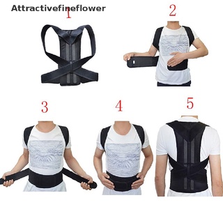 [aff] corrector de postura ajustable/soporte de espalda/soporte para espalda/soporte de postura/cinta correctora de postura/atractivefineflower