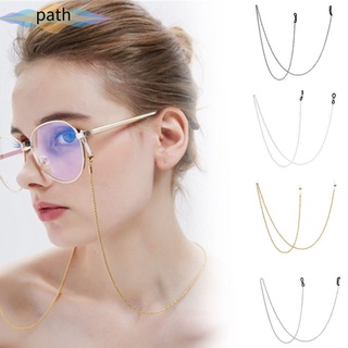 Path nueva cadena de gafas Vintage gafas collar gafas cordón antideslizante mujeres hombres moda gafas de lectura Metal Eye Wear accesorios/Multicolor
