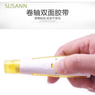 SUSANN School Double-sided adhesive Office Glue point Transparent tape plastic Scrapbooking 1PCS replace Core correction tape