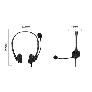 sy490 auriculares con cable universal con cancelación de ruido sobre oreja usb binaural auriculares con micrófono para la enseñanza en línea (5)
