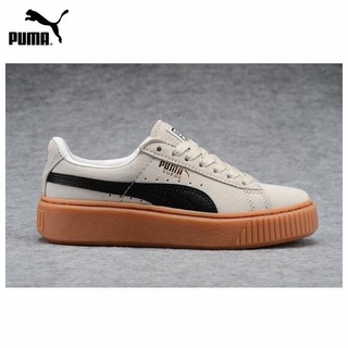Kasut Puma suede platform FL casual men and women leather shoes Classics