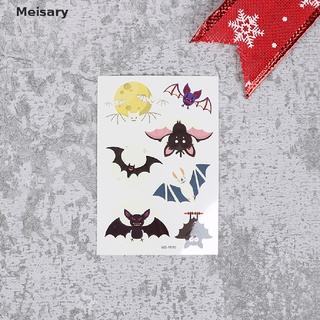 [Mei] Halloween Bat luminoso tatuaje fiesta temporal cuerpo pegatina niños vacaciones MY584