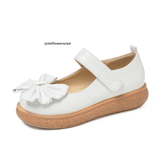 New Stock Women's Lolita Shoes Mary Jane Platform Flats Shoes Classic Bow Soft Thick Low H Hot