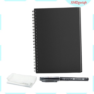 negro inteligente reutilizable cuaderno forrado planificador cuaderno bloc de notas cuaderno cuaderno cuaderno diario escuela regalo para mujeres/hombres